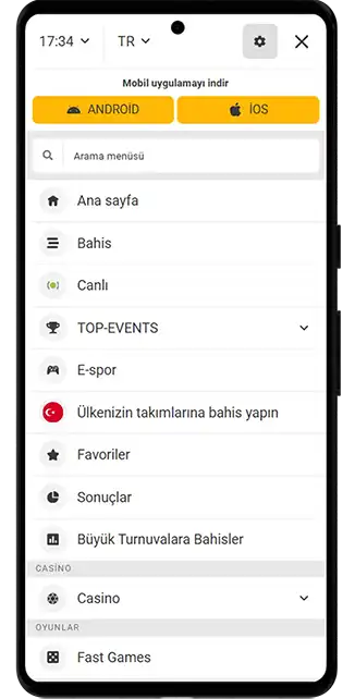 Melbet ana ekran Melbet ana ekran arayüzü
