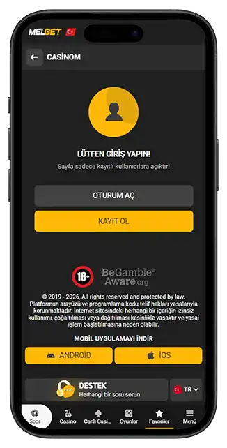 Casino lobisi Melbet casino lobisi ekranı